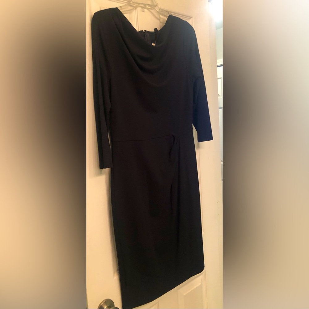 Elegant, black, size 6 Ann Taylor dress. New with tags. Tried on. Never worn